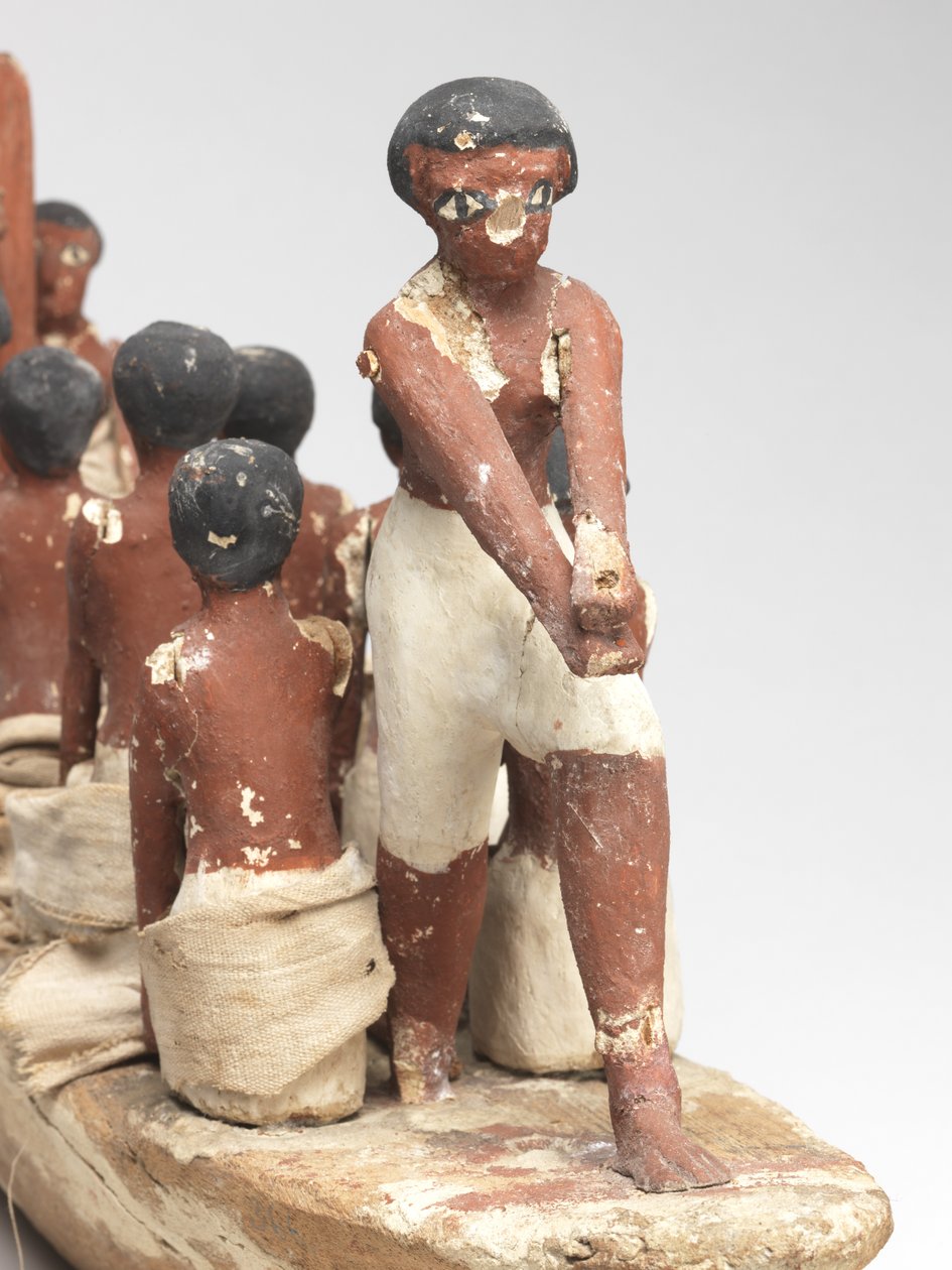 Vitorlásmodell Khety sírjából (Beni Hasan) Középbirodalomból, ie 2010 körül. - ie 1950. (festett fa és lenvászon) alkotó: Egyptian 12th Dynasty
