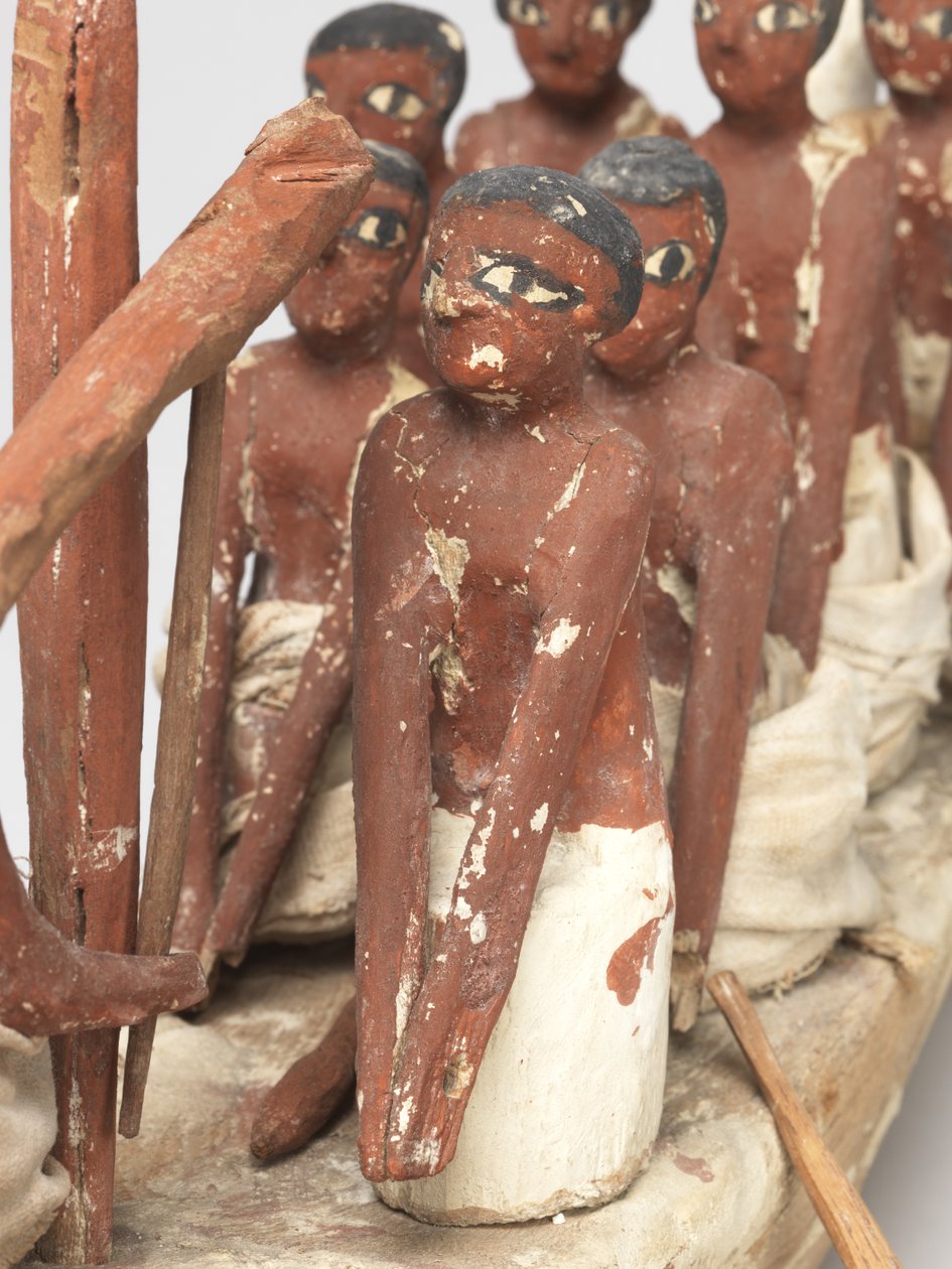 Vitorlásmodell Khety sírjából (Beni Hasan) Középbirodalomból, ie 2010 körül. - ie 1950. (festett fa és lenvászon) alkotó: Egyptian 12th Dynasty