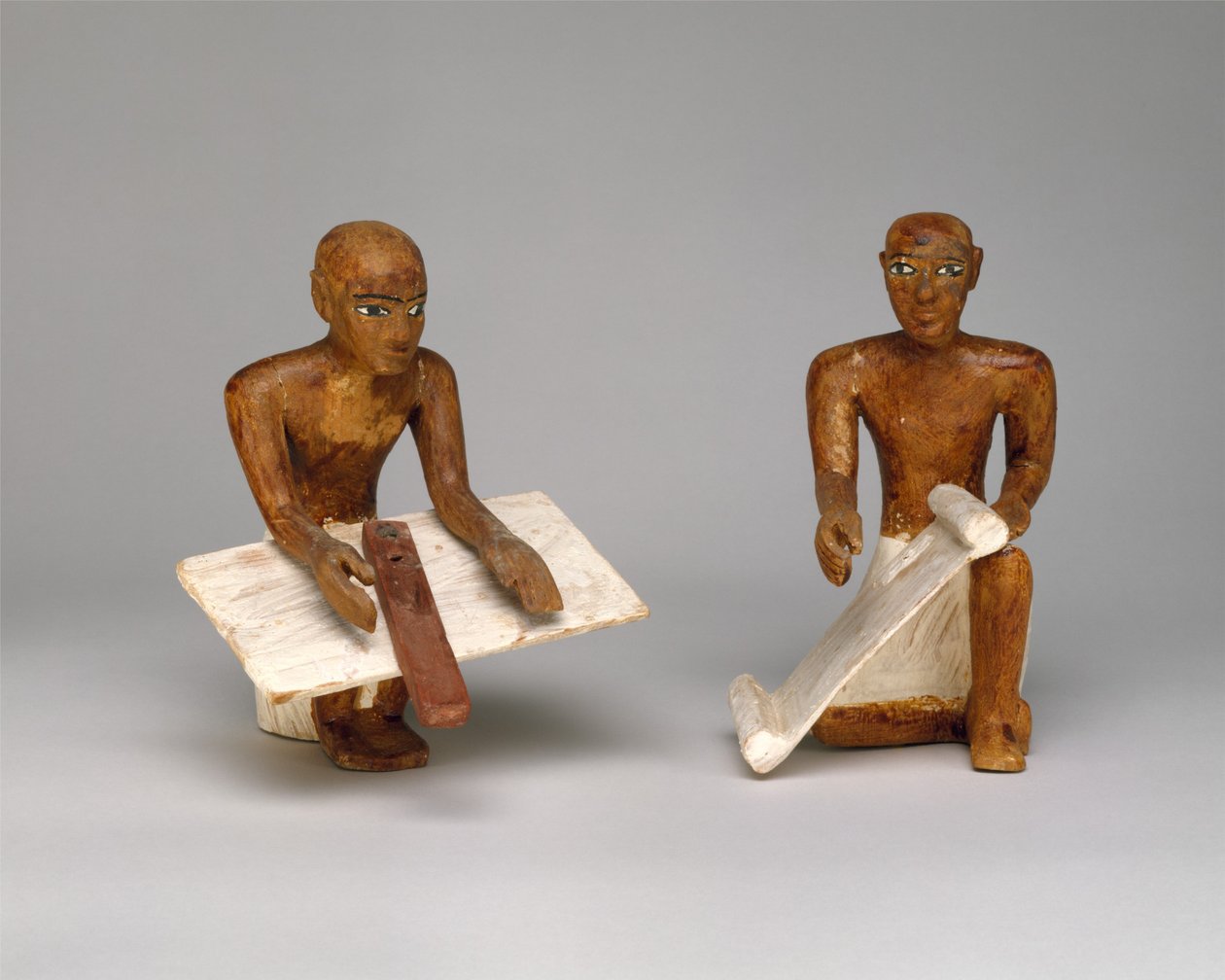 Írnokok a mintamagtárban Meketre sírjából, i.e. 1981–1975. (fa, gipsz, festék, lenvászon) alkotó: Egyptian 12th Dynasty