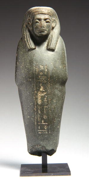 Ushabti figura Ra-s-hetep-ib pap számára, Középbirodalom, ie 1950 körül (greywacke) alkotó: Egyptian 12th Dynasty