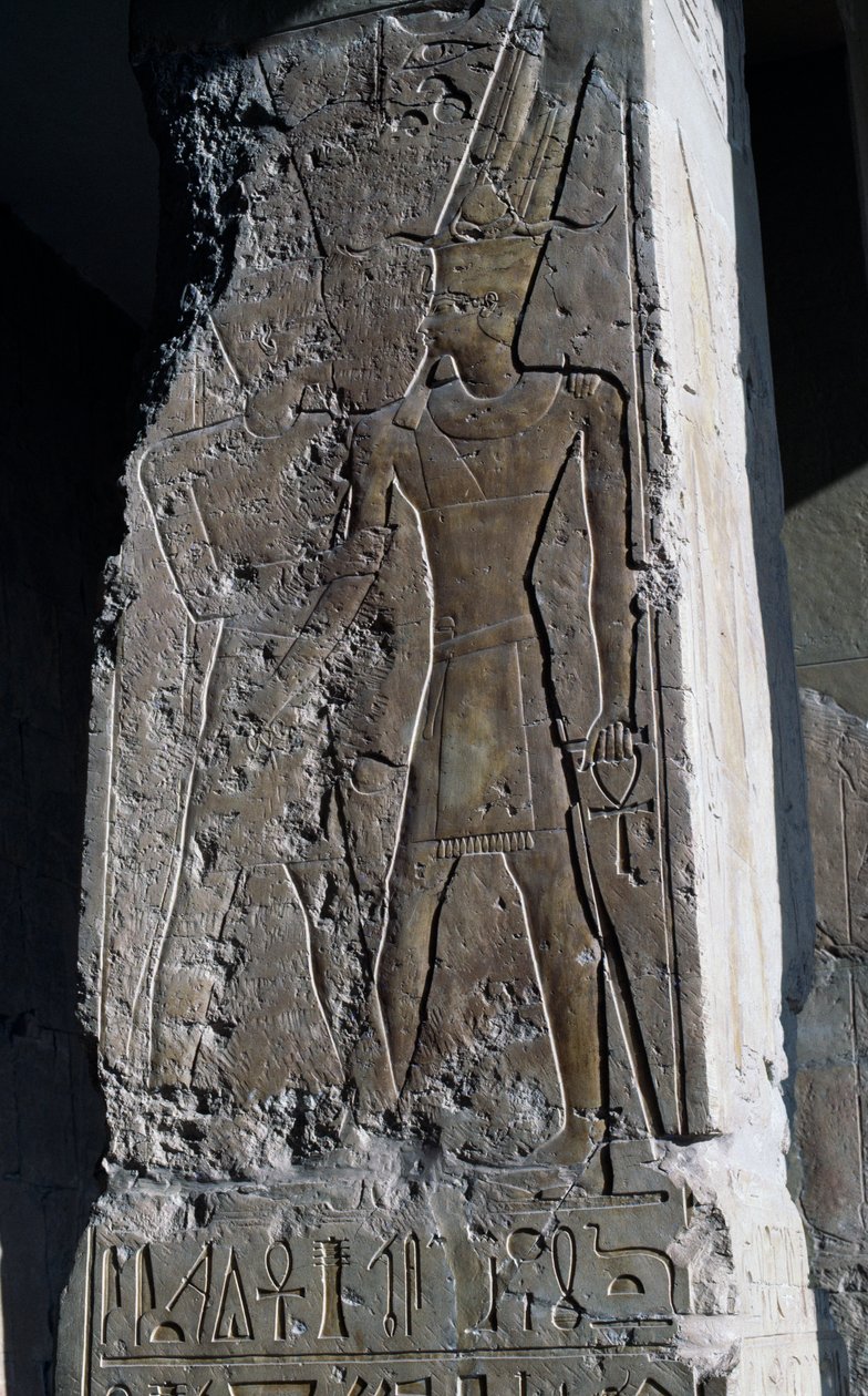 Dombormű, Hatsepszut királynő halotti temploma, Djeser-Djeseru (Szentek Szentje), Deir el-Bahri, Luxor, Théba (UNESCO Világörökség). alkotó: Egyptian 18th Dynasty