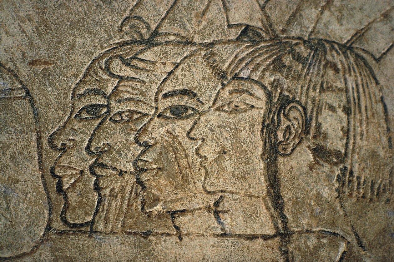 Egyiptom, Nyugat-Théba, Adn el-Qurna sejk. Ramos sírja. Fali rajzok alkotó: Egyptian 18th Dynasty