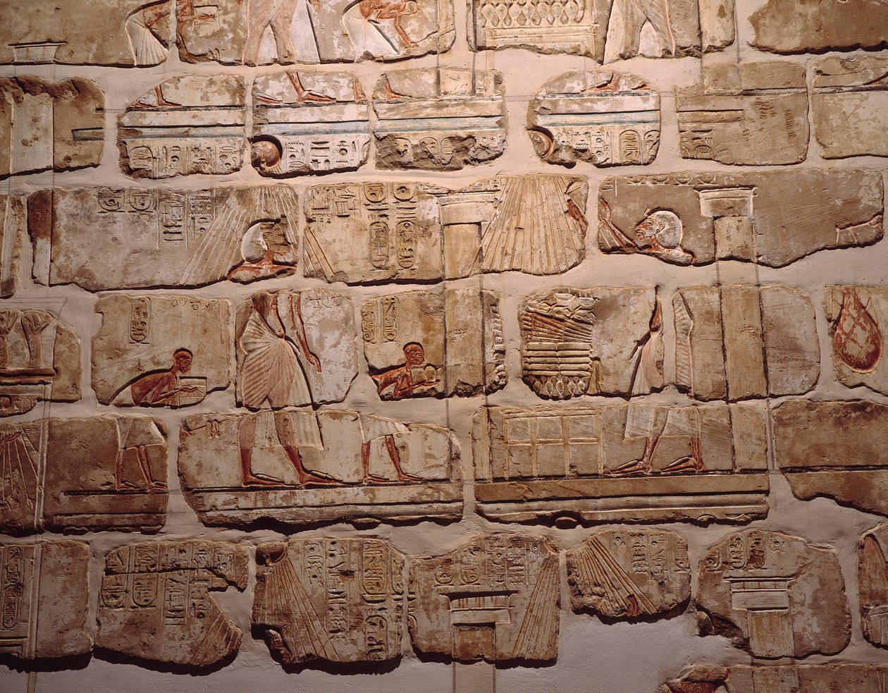 Egyiptomi ókor: „” A Nap imádása”” Faltöredék Gre in Amenophis IV-től Luxorig. Kr.e. 1365-1360. 18. Luxor-dinasztia, Egyiptomi Művészeti Múzeum alkotó: Egyptian 18th Dynasty