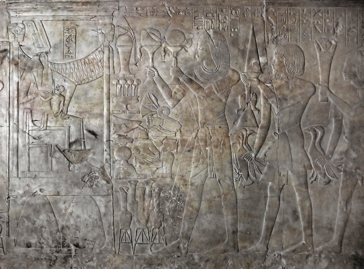 Egyiptomi ókor: Kha em Het sírjának domborműve alkotó: Egyptian 18th Dynasty