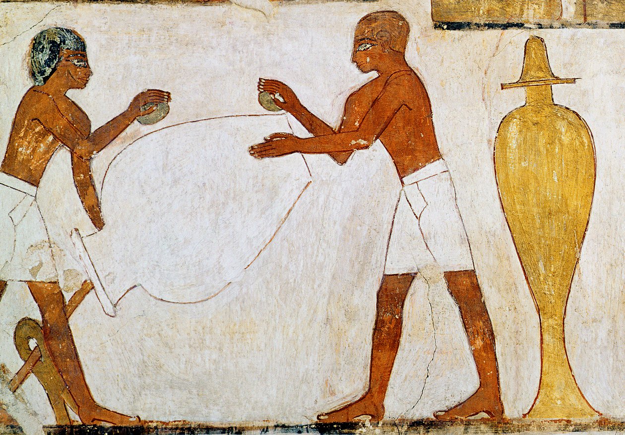 Vázák gravírozása és polírozása aranyban és ezüstben, Rekhmire sírjából alkotó: Egyptian 18th Dynasty