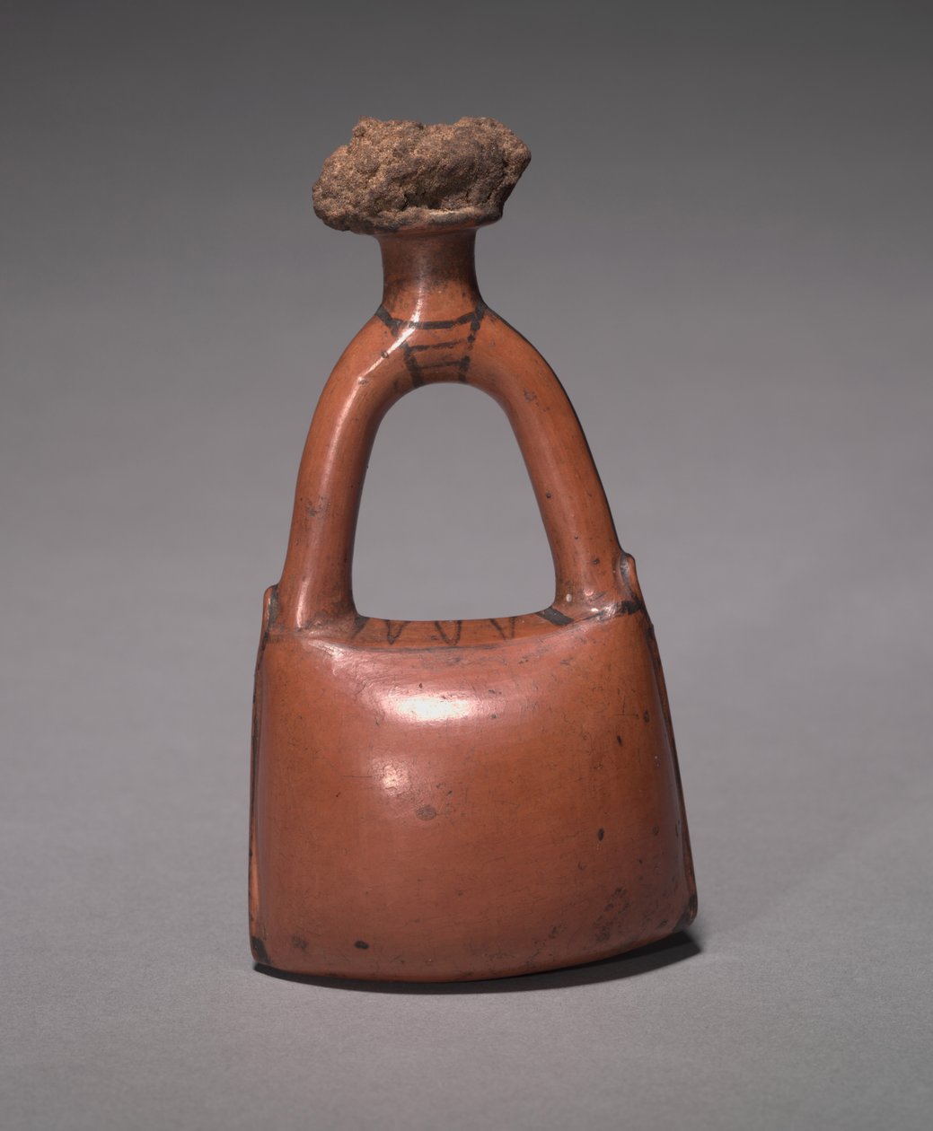 Bőrtáska formájú lombik, Új Királyság, ie 1415-1381 körül alkotó: Egyptian 18th Dynasty