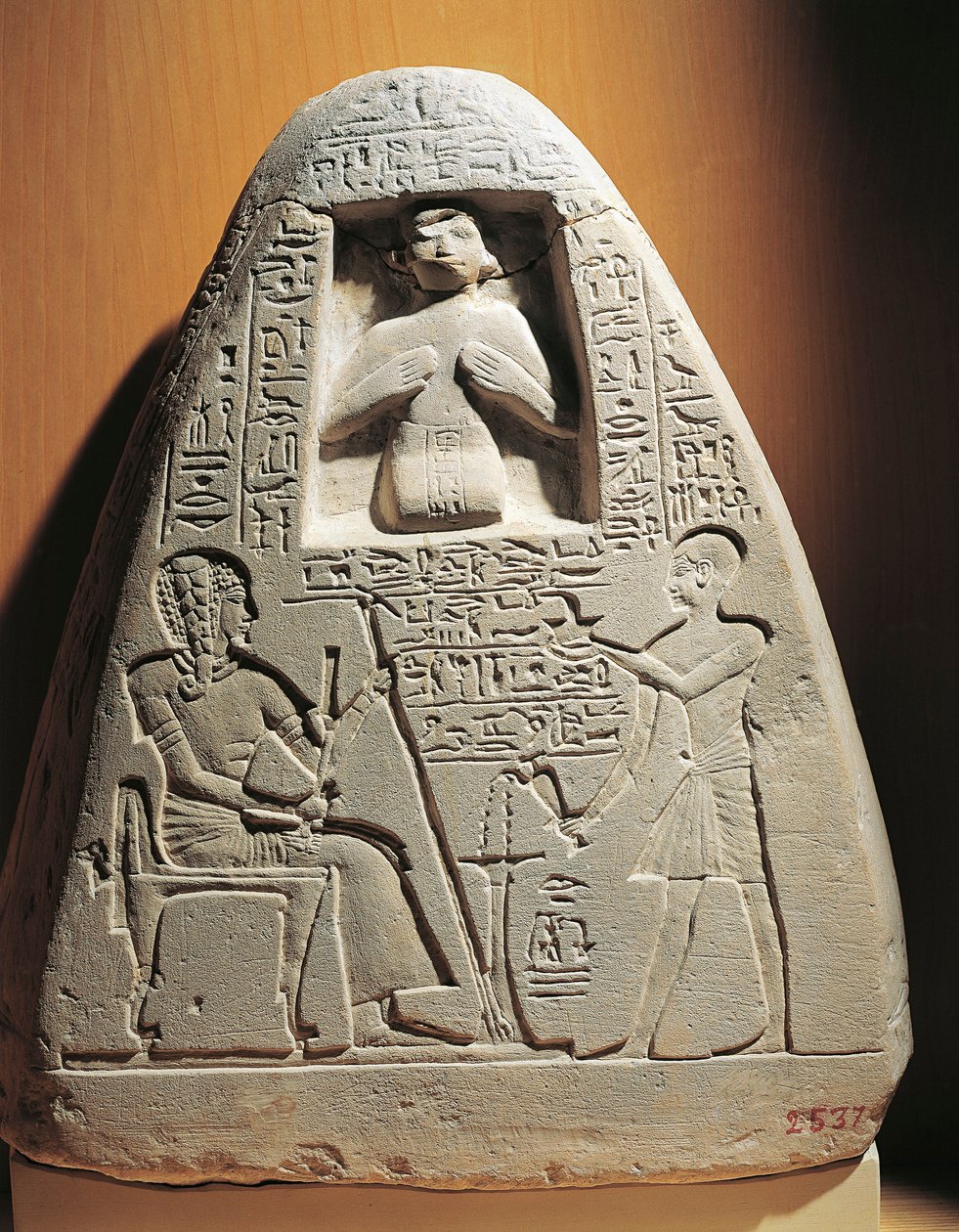 Ptahmose főpap temetkezési mészkő sztéléje, Szakkarából alkotó: Egyptian 18th Dynasty