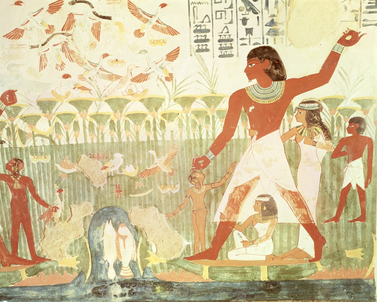 Vadászat és halászat, Nakht sírjából, Új Királyság (falfestmény) alkotó: Egyptian 18th Dynasty