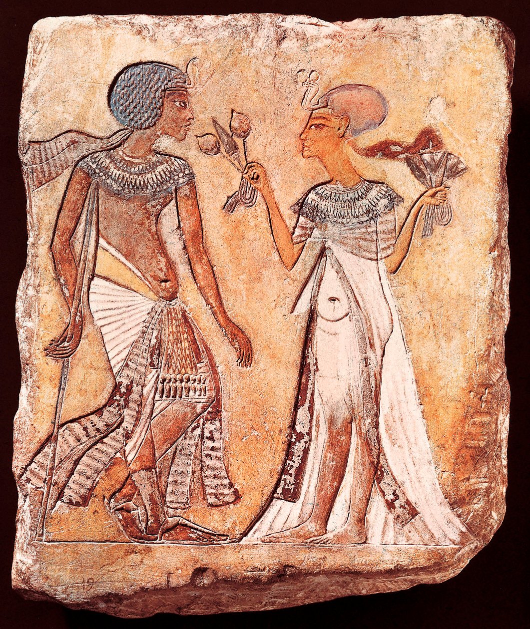 Smenkhkare király és felesége Meritaton alkotó: Egyptian 18th Dynasty