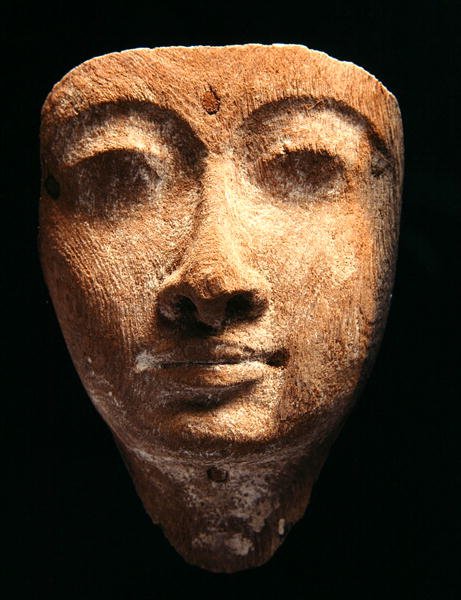 Maszk, Új Királyság (fa) alkotó: Egyptian 18th Dynasty