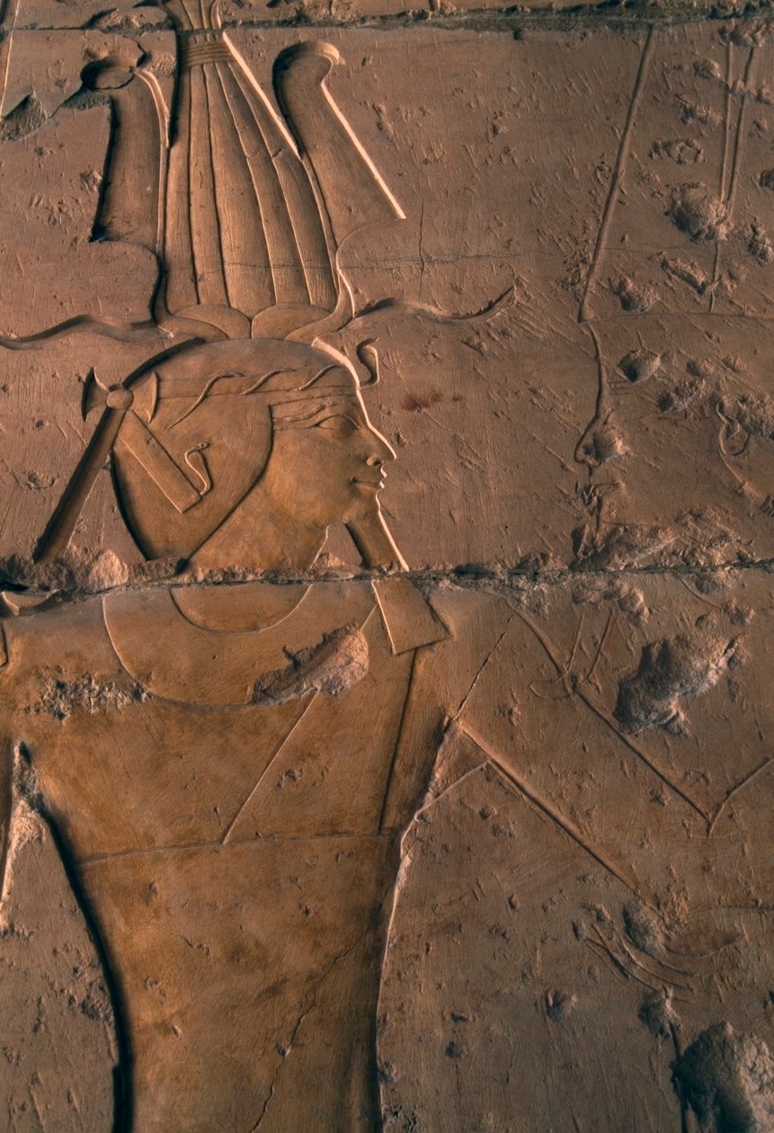 Festett dombormű, Hatsepszut halotti temploma, Deir el-Bahri, thébai nekropolisz (UNESCO Világörökségi Listája) alkotó: Egyptian 18th Dynasty