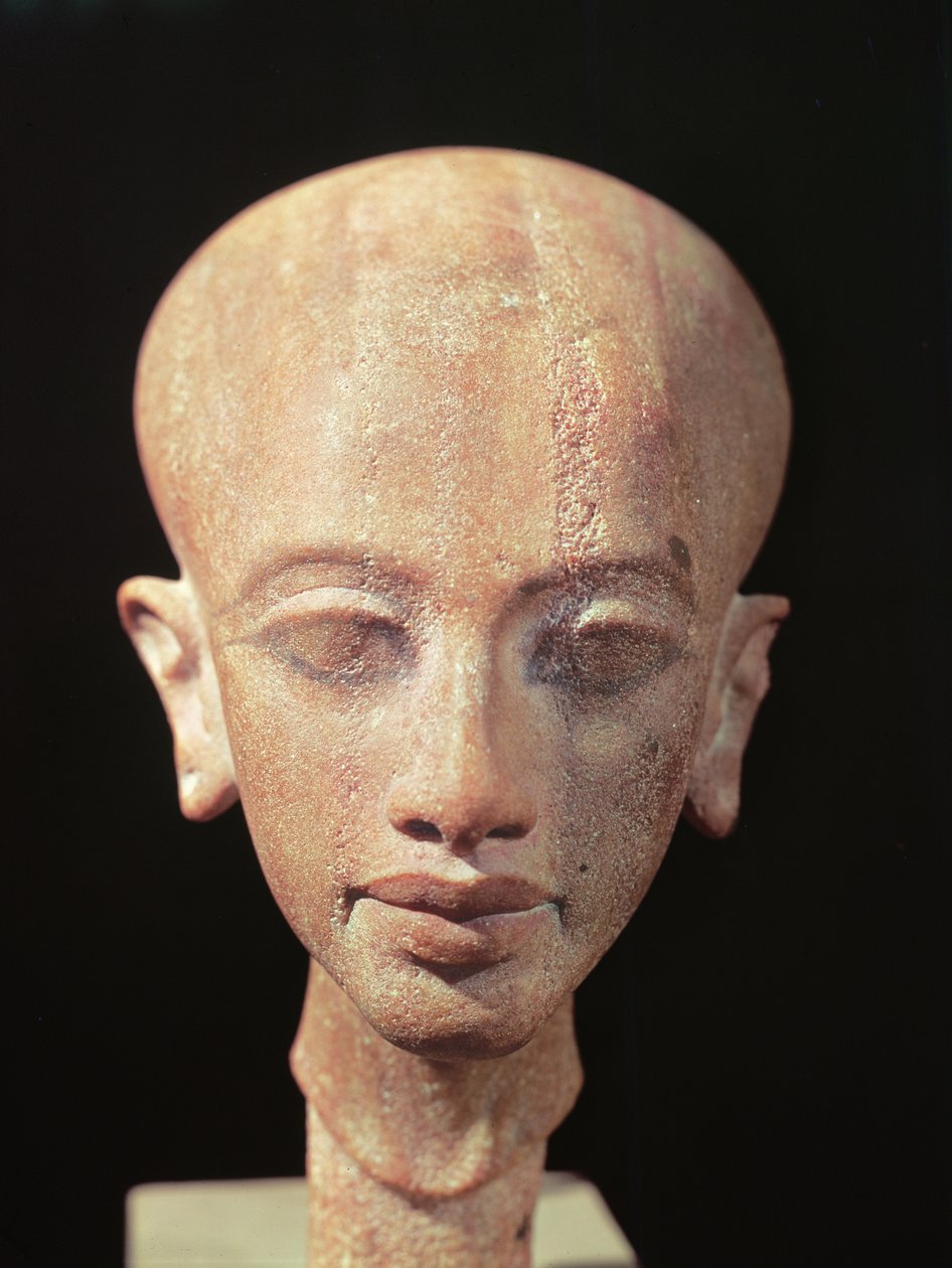 Ehnaton király (i.e. 1353-1337) lányának arcképe mellszobra Kr.e. 1375 körül (lásd még: 160148) alkotó: Egyptian 18th Dynasty
