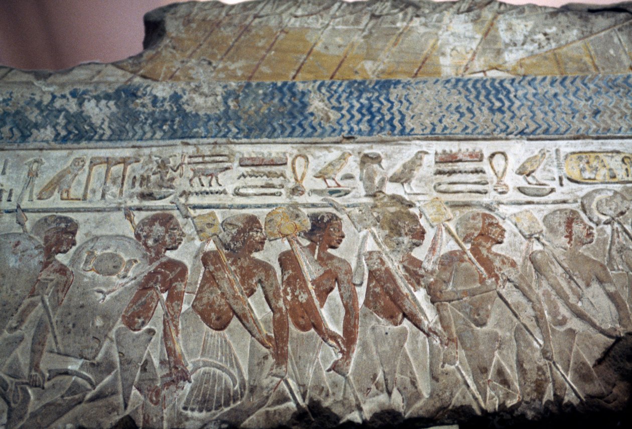 A katonai parádé megkönnyebbülése alkotó: Egyptian 18th Dynasty