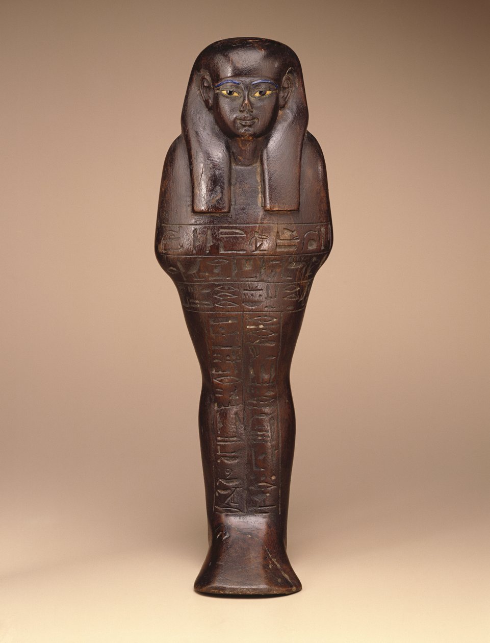 Maya Shawabti, Új Királyság, ie 1390-1353 (fa, festék és üveg) alkotó: Egyptian 18th Dynasty