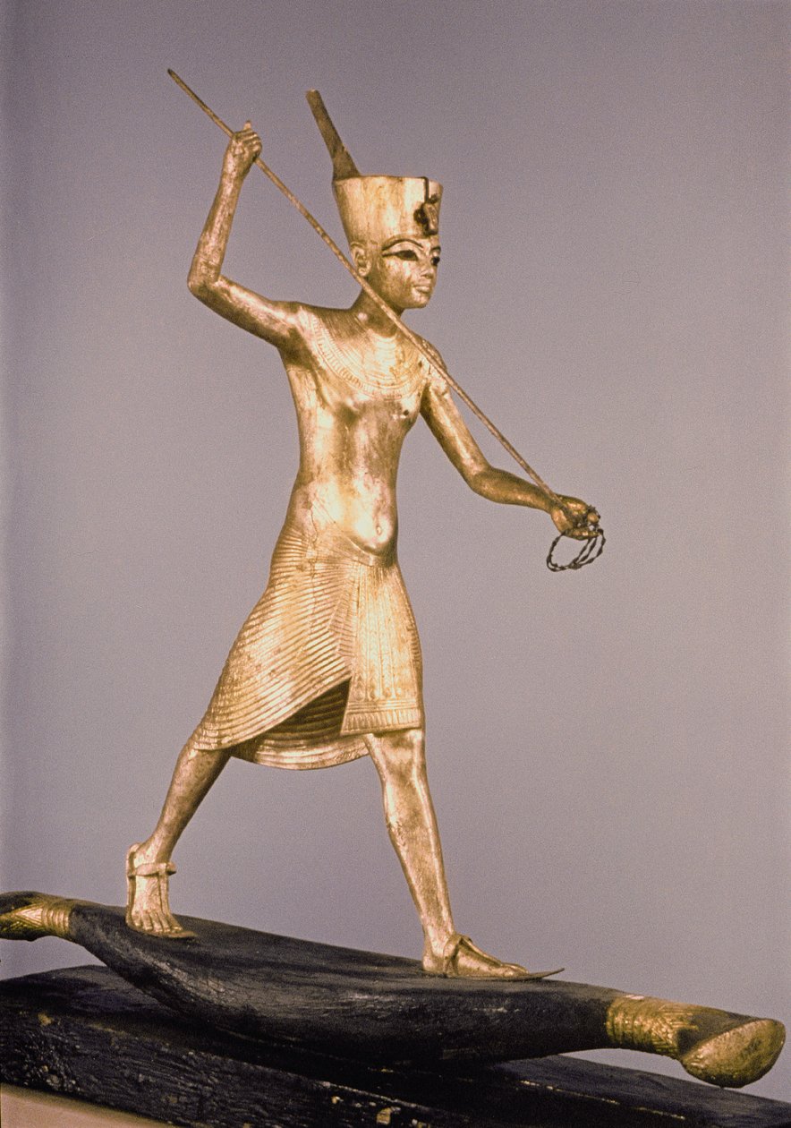 A szigonyos, Tutanhamon sírjából (Kr. e. 1370-1352) Új Királyság (bronz és aranyozott fa) alkotó: Egyptian 18th Dynasty
