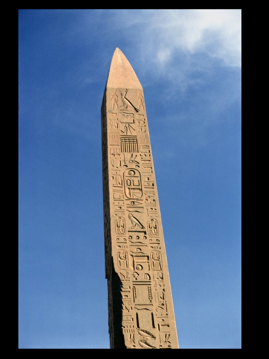 I. Tuthmosis obeliszkje (Kr. e. 1504-1492) Amun Nagy Templomában, Karnak Temple, Új Királyság alkotó: Egyptian 18th Dynasty