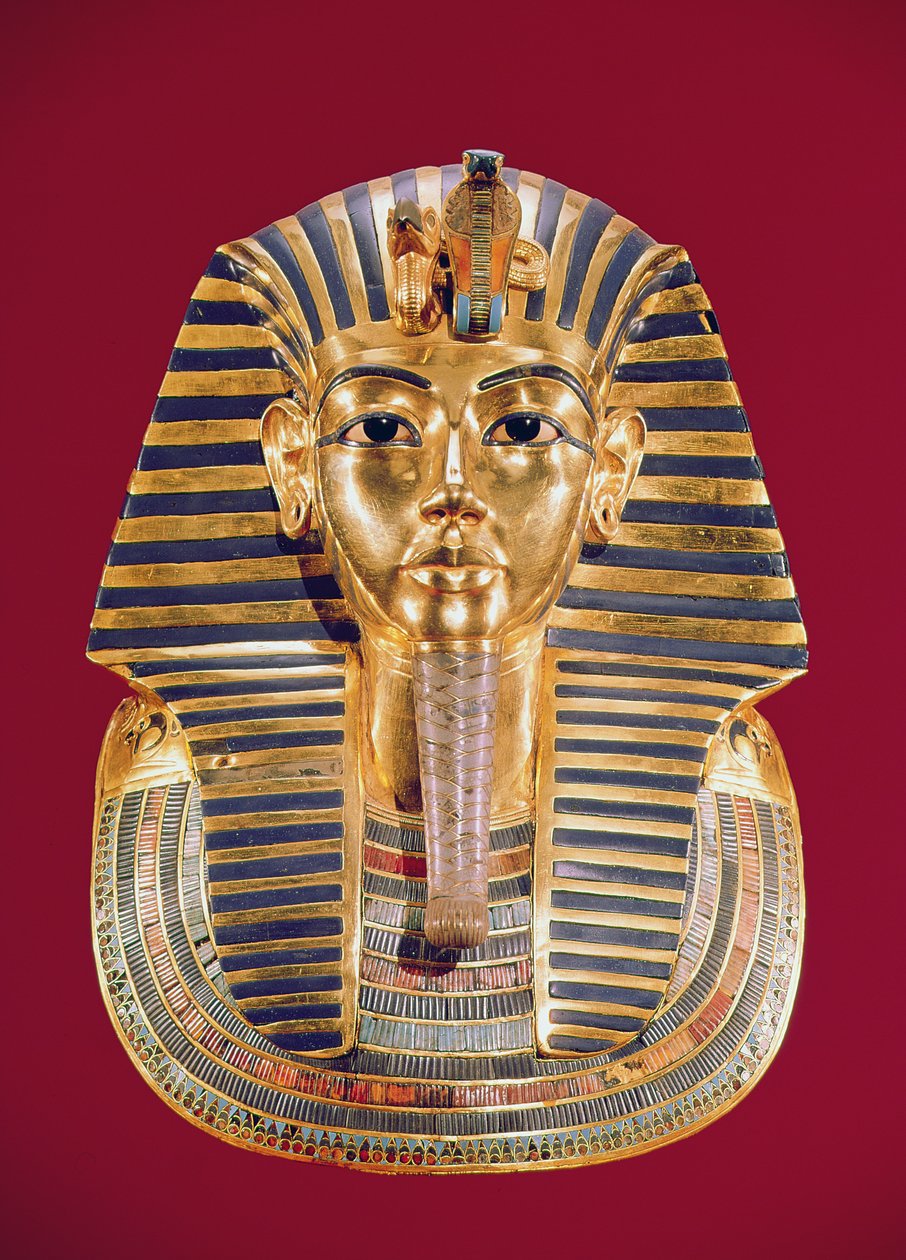 Tutanhamon temetési maszkja (Kr. e. 1370-1352) Kr.e. 1336-1327, Újbirodalom (arany féldrágakövekkel kirakva) alkotó: Egyptian 18th Dynasty