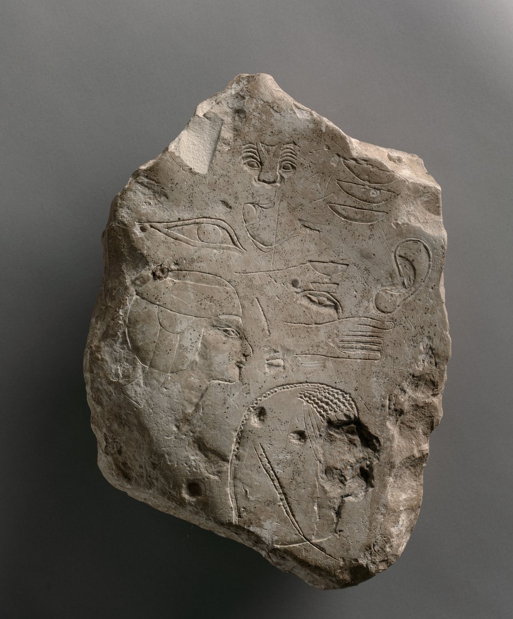 Mindkét oldalon dolgozott próbadarab, ie 1391-1353 körül alkotó: Egyptian 18th Dynasty