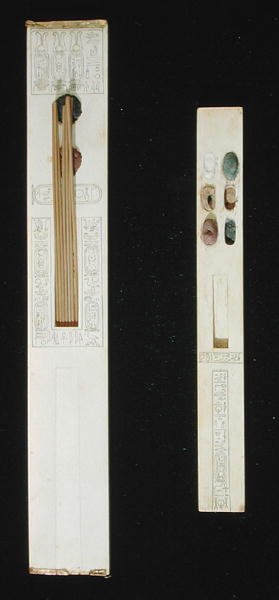 Két paletta, Tutanhamon sírjából, a Királyok Völgyéből, Új Királyság, Kr.e. 1353-1327 alkotó: Egyptian 18th Dynasty