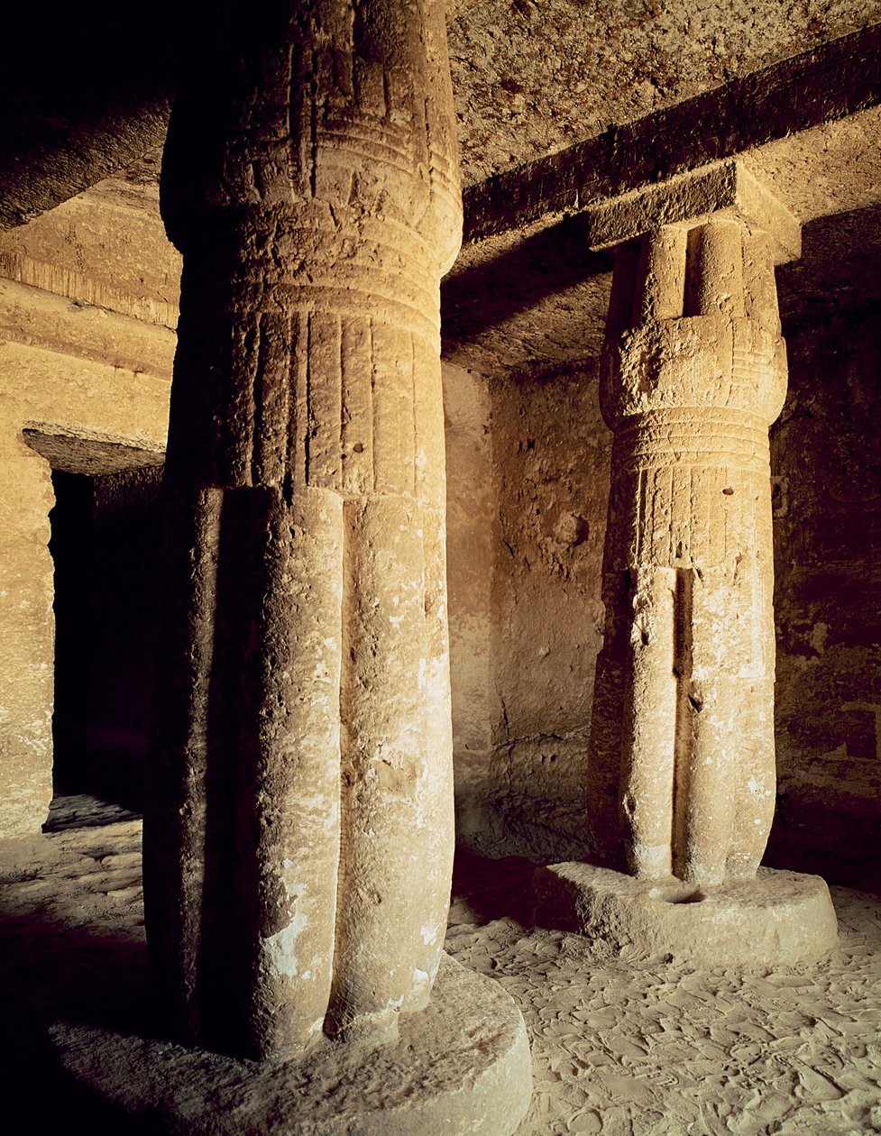Kilátás a Meryre sírkápolnára, Új Királyság alkotó: Egyptian 18th Dynasty