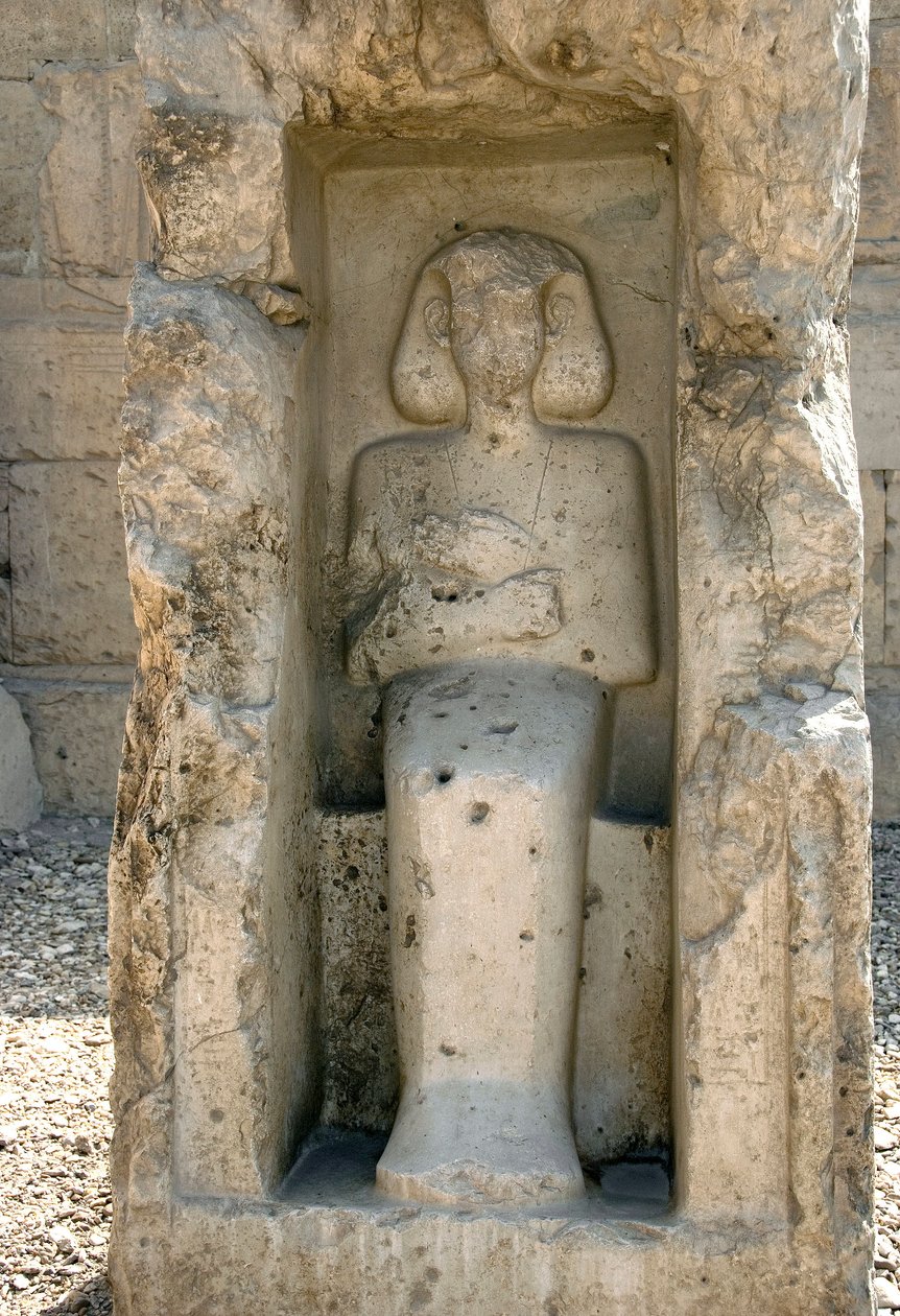 Ókori egyiptomi művészet: Ozirisz Isten alacsony domborműve I. Seti templomának udvarán alkotó: Egyptian 19th Dynasty