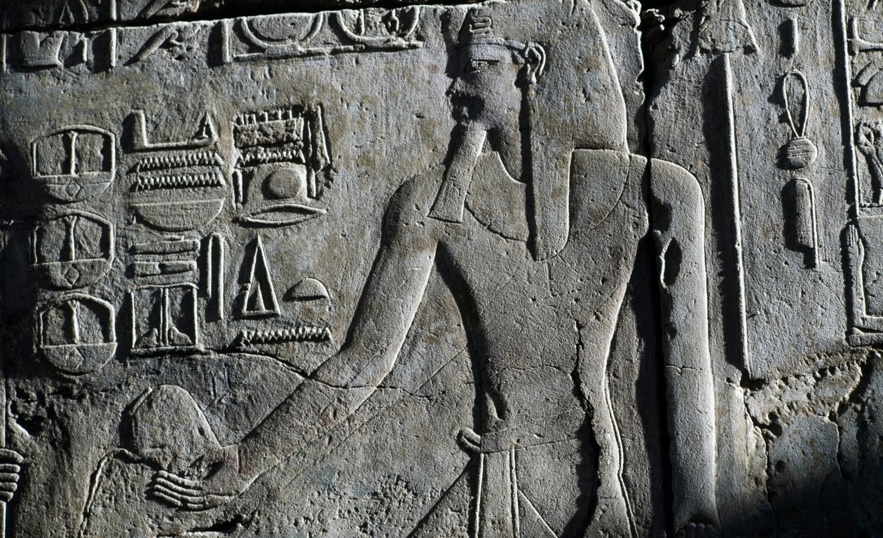 Dombormű, Luxori templom, Luxor, Théba (UNESCO Világörökség része) alkotó: Egyptian 19th Dynasty