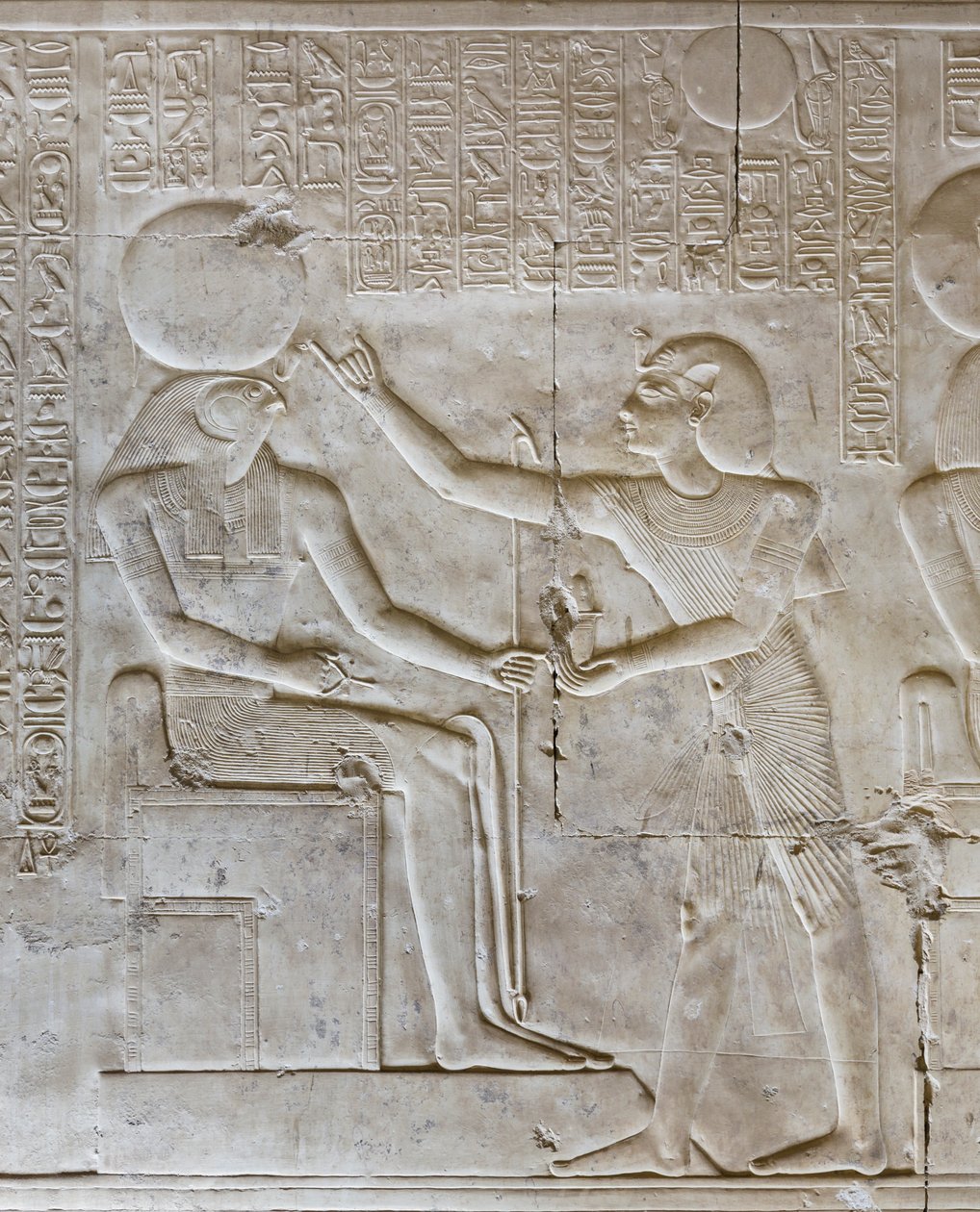 Dombormű, Seti I temploma, Abydos, Egyiptom alkotó: Egyptian 19th Dynasty