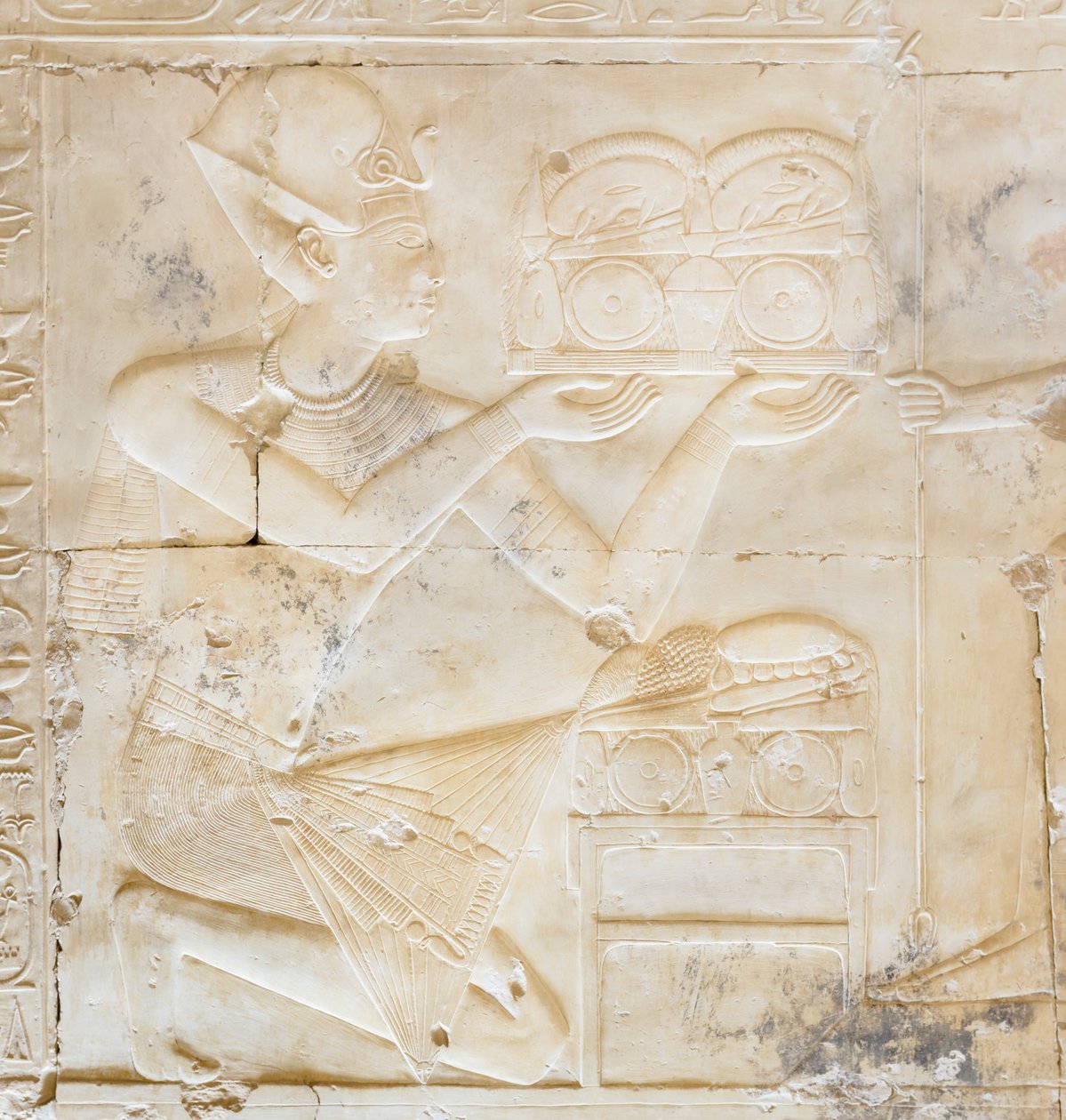 Dombormű, Seti I temploma, Abydos, Egyiptom alkotó: Egyptian 19th Dynasty