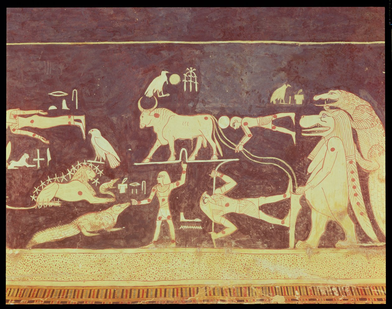Csillagképek, I. Seti sírjának temetkezési kamrájából, Új Királyság, Kr.e. 1294-1279 (falfestmény) alkotó: Egyptian 19th Dynasty