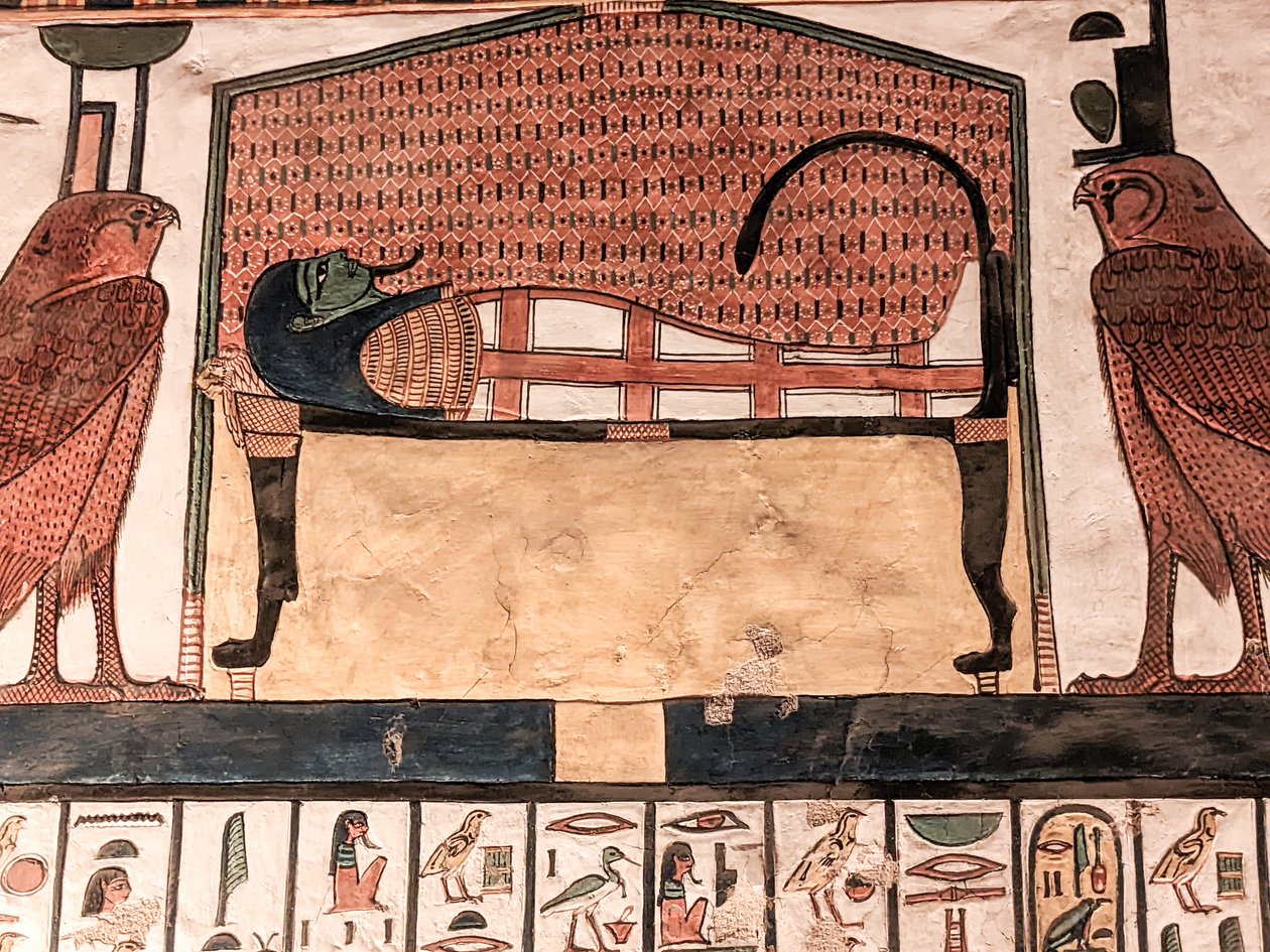 Horus Tomb Nefertari (falfestmény) alkotó: Egyptian 19th Dynasty
