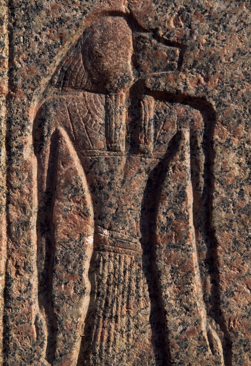 Anubisz és egy másik isten felirata és domborműve, Amenhotep szarkofágja, Memphisz (Unesco Világörökségi Listája). alkotó: Egyptian 19th Dynasty