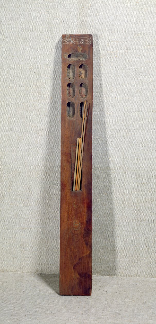 Dedia festő paletta, Thébából, Új Királyság (fa) alkotó: Egyptian 19th Dynasty