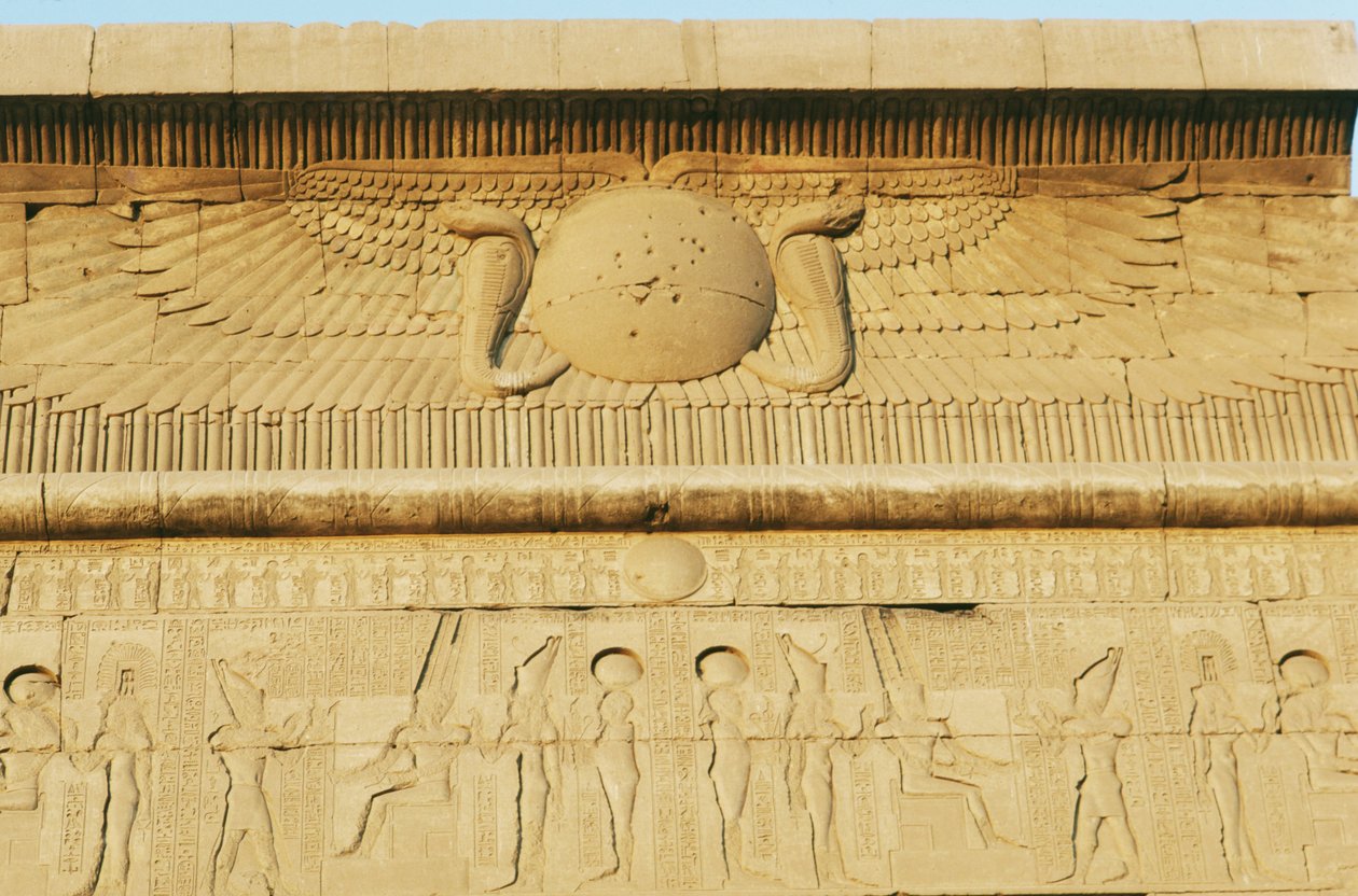 Relief, Dél-ptolemaioszi portál, Amun-templom, karnaki templomkomplexum (UNESCO Világörökségi lista) alkotó: Egyptian 19th Dynasty