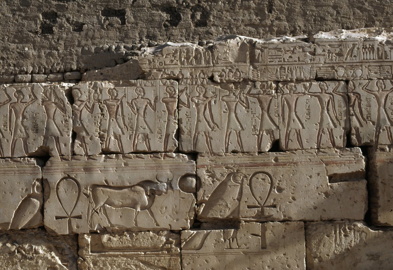 Dombormű, Ramszesz temploma, Abydos, Egyiptom, egyiptomi civilizáció, Újbirodalom, XIX. dinasztia (fotó) alkotó: Egyptian 19th Dynasty