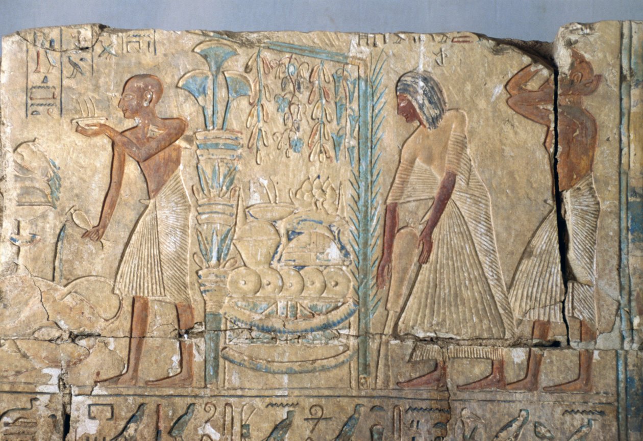 Relief Netcherouymes sírjából, II. Ramesszész magas rangú tisztviselője, Szakkara, Egyiptom, Egyiptomi civilizáció, Újbirodalom, XIX. dinasztia alkotó: Egyptian 19th Dynasty