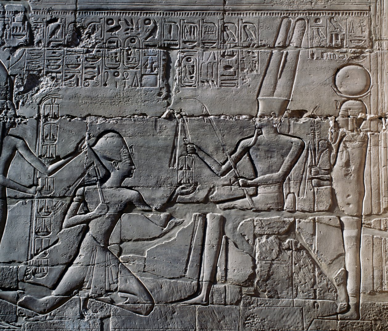 I. Seti hadjáratai Szíriában és Palesztinában, dombormű, a Great Hypostyle Hall északi külső fala, a karnaki templomegyüttes (az UNESCO világörökségi listája alkotó: Egyptian 19th Dynasty