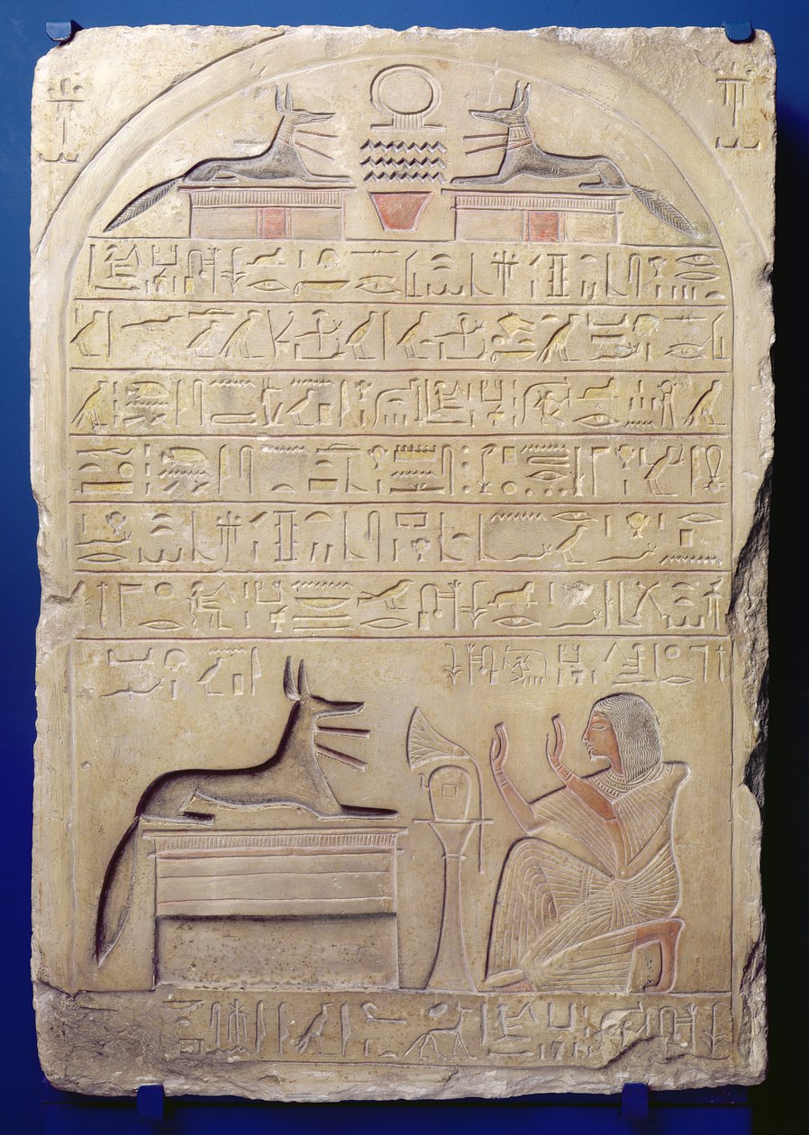 Kasa tábornok sztelája, Új Királyság, ie 1294-kb. 1279 körül (festett mészkő) alkotó: Egyptian 19th Dynasty
