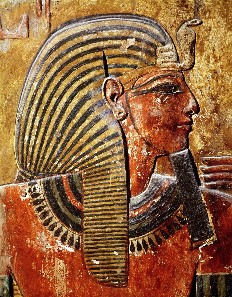 I. Seti feje (Kr. e. 1294-1279) Seti sírjából, Új Királyság (falfestmény) alkotó: Egyptian 19th Dynasty
