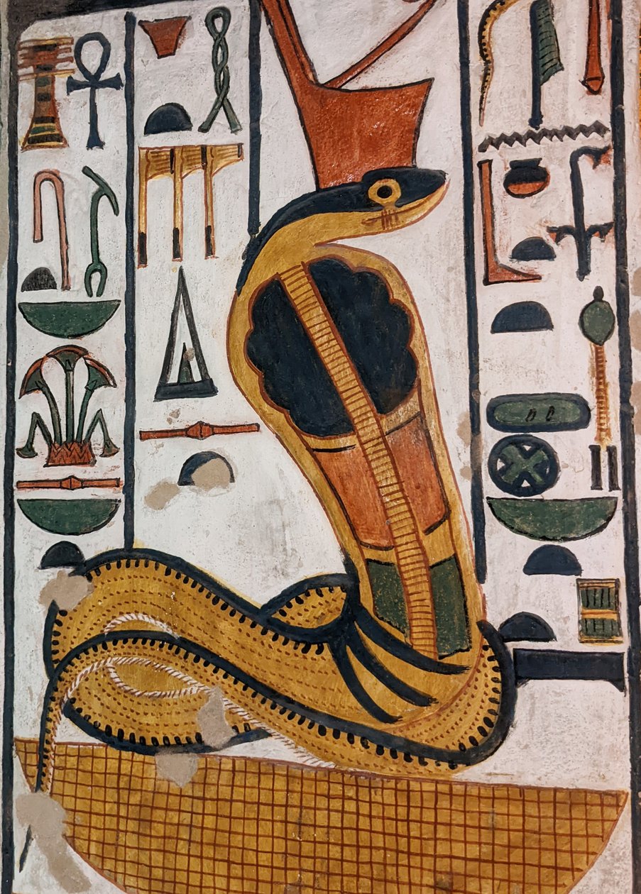 Nefertari sírja / Wadjet egyiptomi istennő (falfestmény) alkotó: Egyptian 19th Dynasty