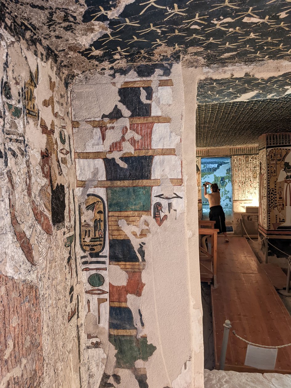 A királynék völgye, Nefertari sírja (falfestmény) alkotó: Egyptian 19th Dynasty
