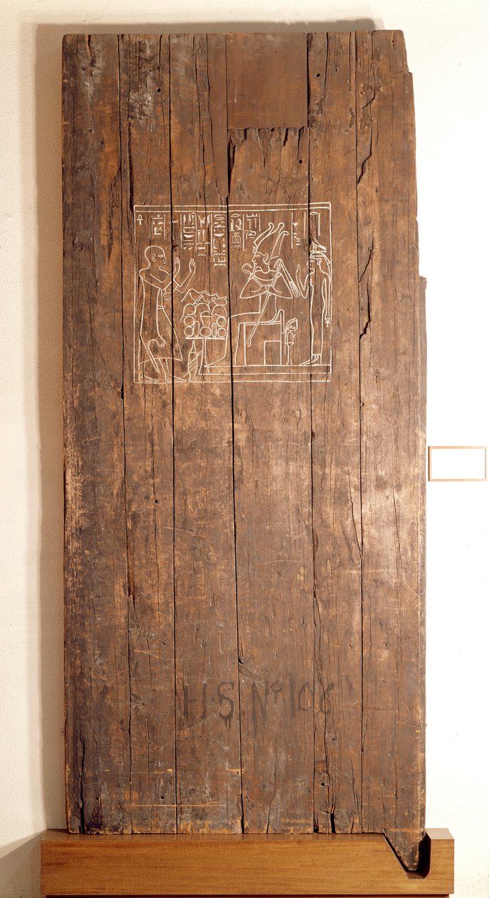 Faajtó Khonsuhotep Új Királyság sírjából, ie 1285 körül (fa) alkotó: Egyptian 19th Dynasty