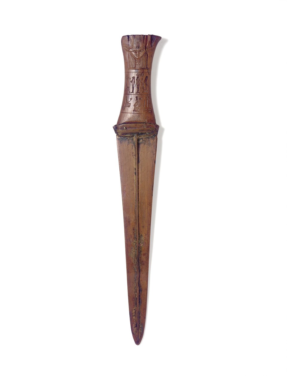 Tőr, Új Királyság, ie 1156-51 körül (fa és bronz) alkotó: Egyptian 20th Dynasty