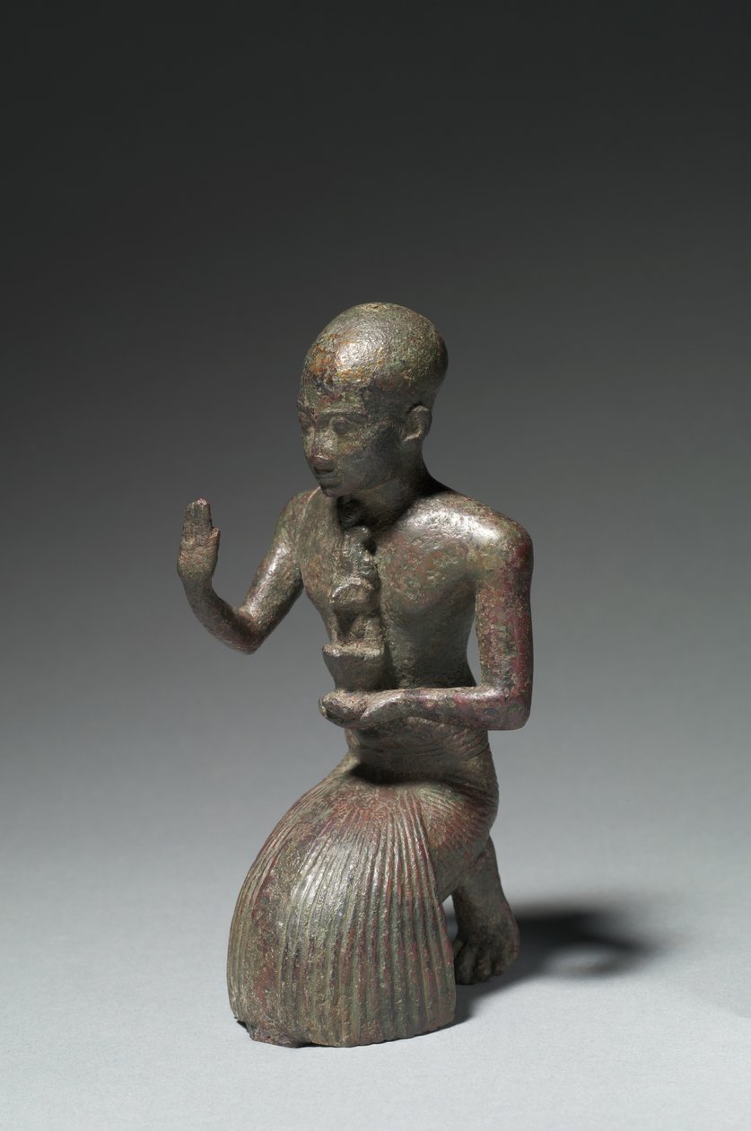 Térdelő pap szobra, ie 1186-1069 alkotó: Egyptian 20th Dynasty