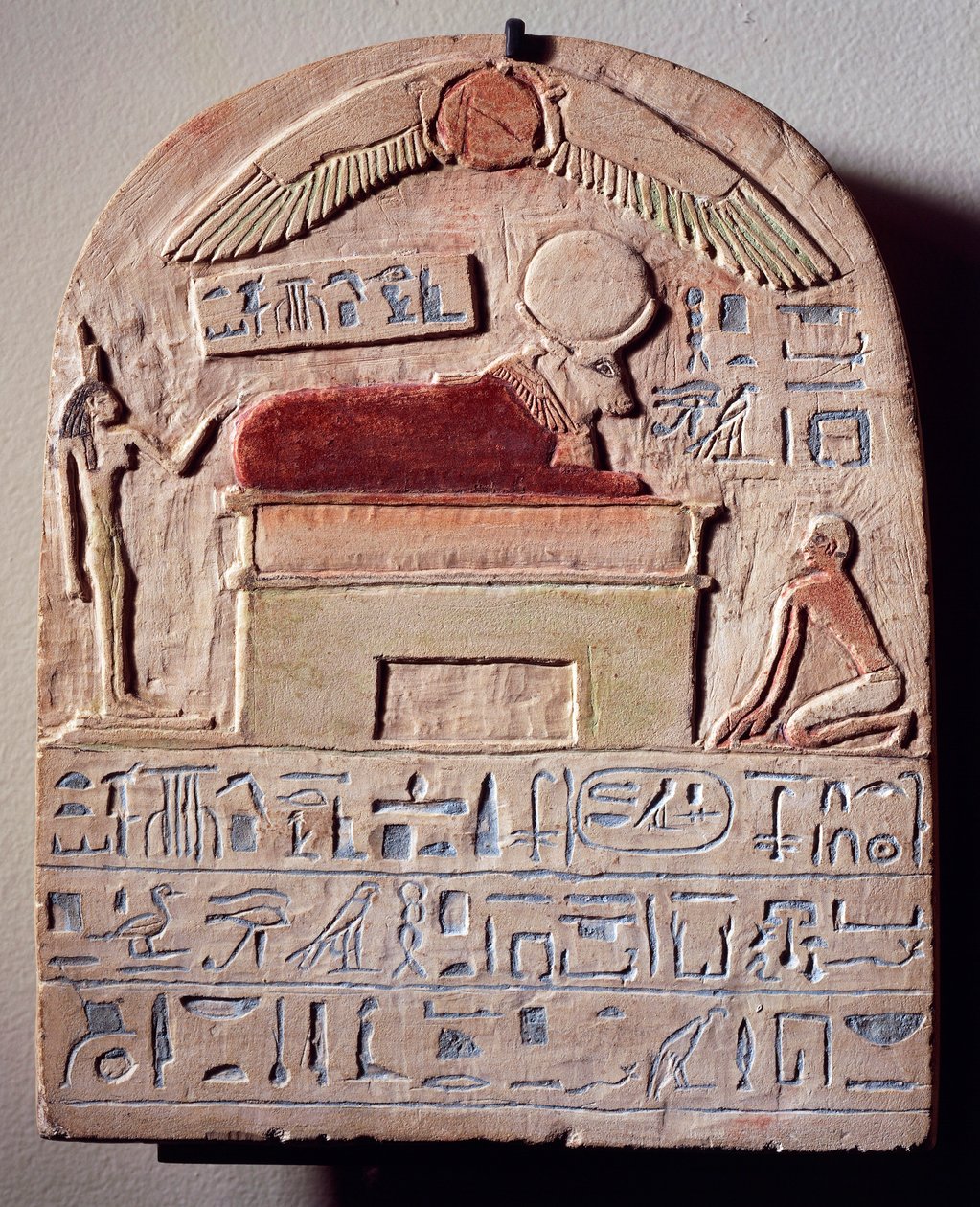 Apis isten festett mészkő sztéléje alkotó: Egyptian 21st Dynasty