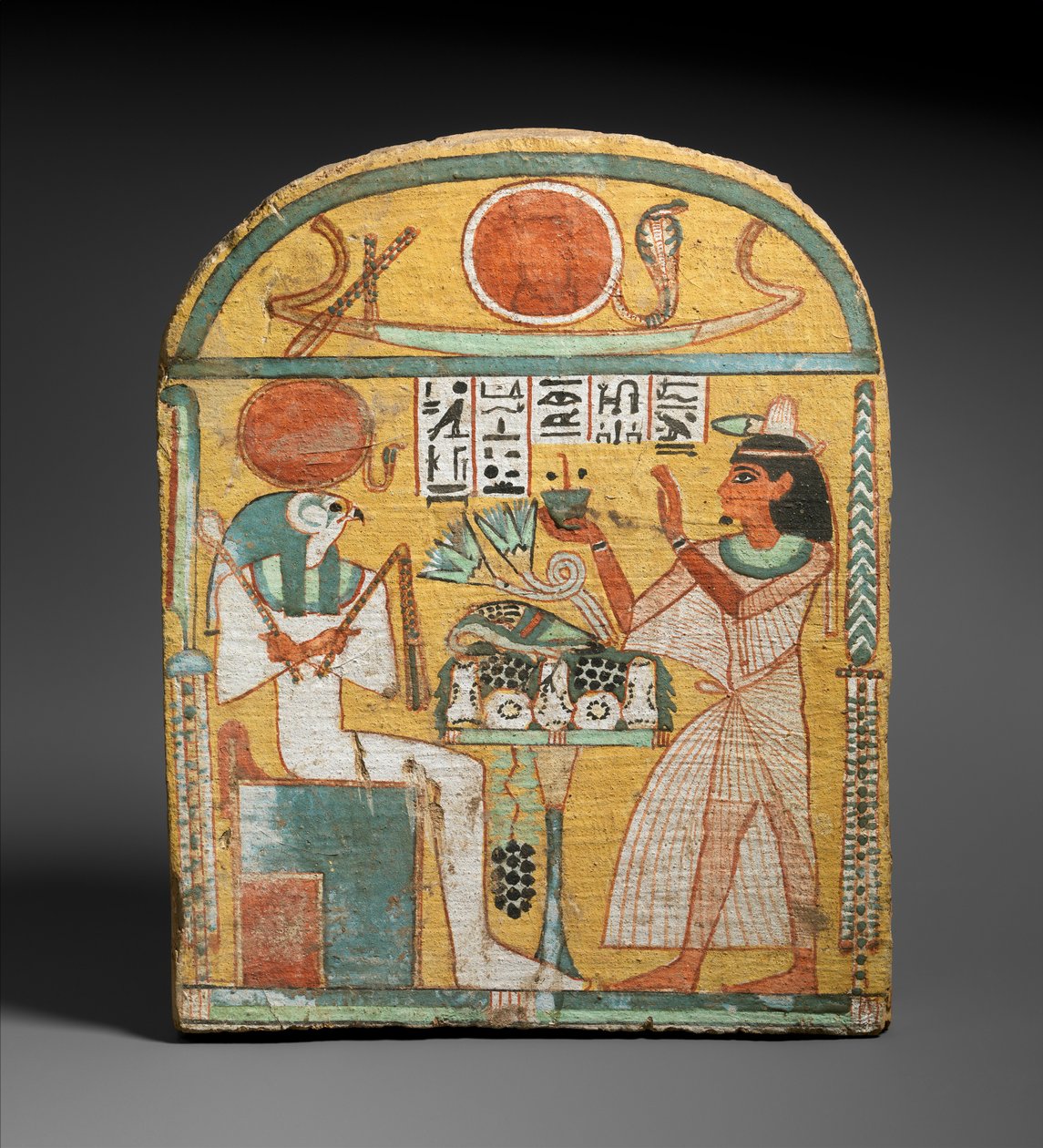 Aafenmut Stela, Thébából, késői időszak, ie 924-889 körül (festett fa) alkotó: Egyptian 22nd Dynasty