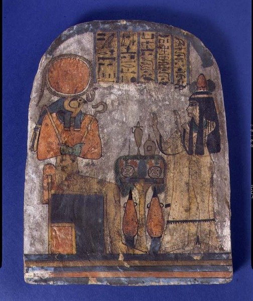 Tentesamun fogadalmi emlékműve, Amon énekesnője, Thébából, harmadik köztes korszak (festett fa) alkotó: Egyptian 22nd Dynasty