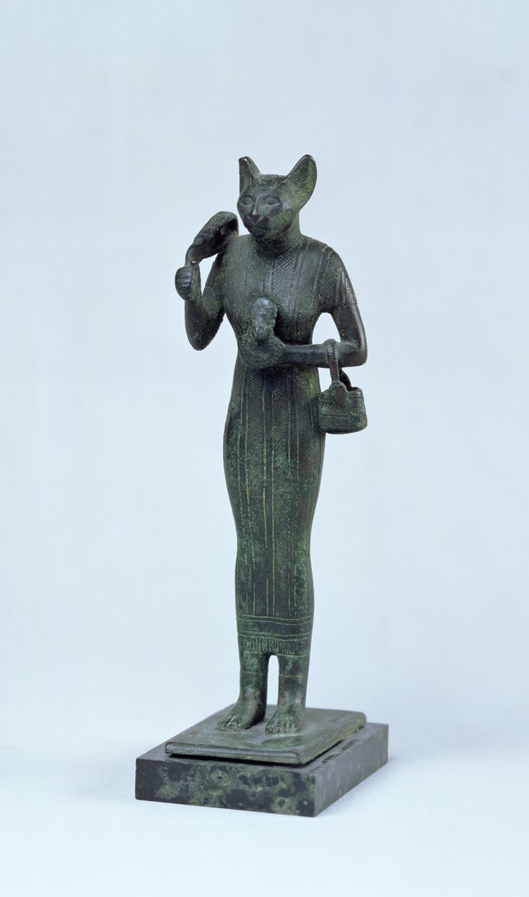 Bastet istennő szobra, harmadik köztes korszak (bronz) alkotó: Egyptian 25th Dynasty