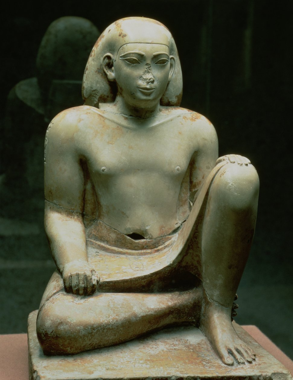 Bes görnyedő alakja (mészkő) alkotó: Egyptian 26th Dynasty