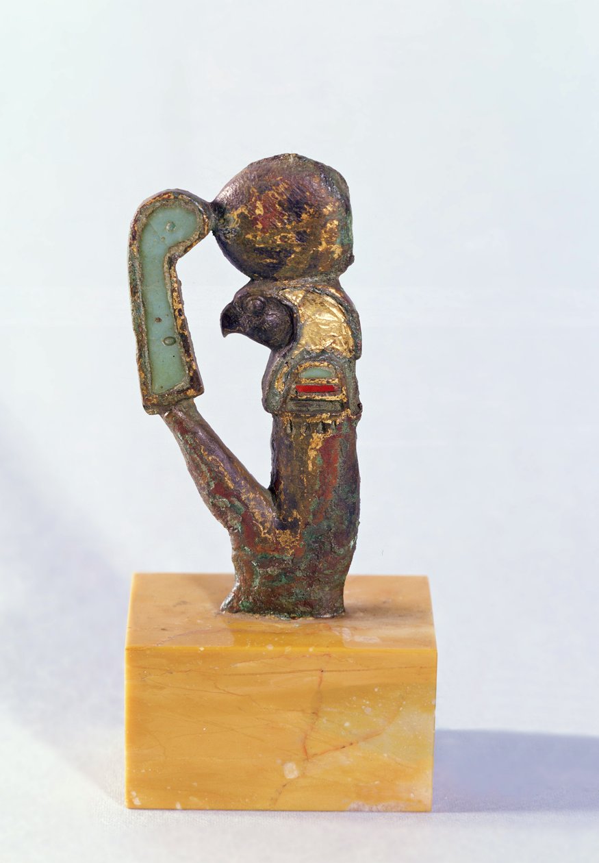 Re isten, Saite-korszak (bronz és arany üvegpasztával kirakva) alkotó: Egyptian 26th Dynasty