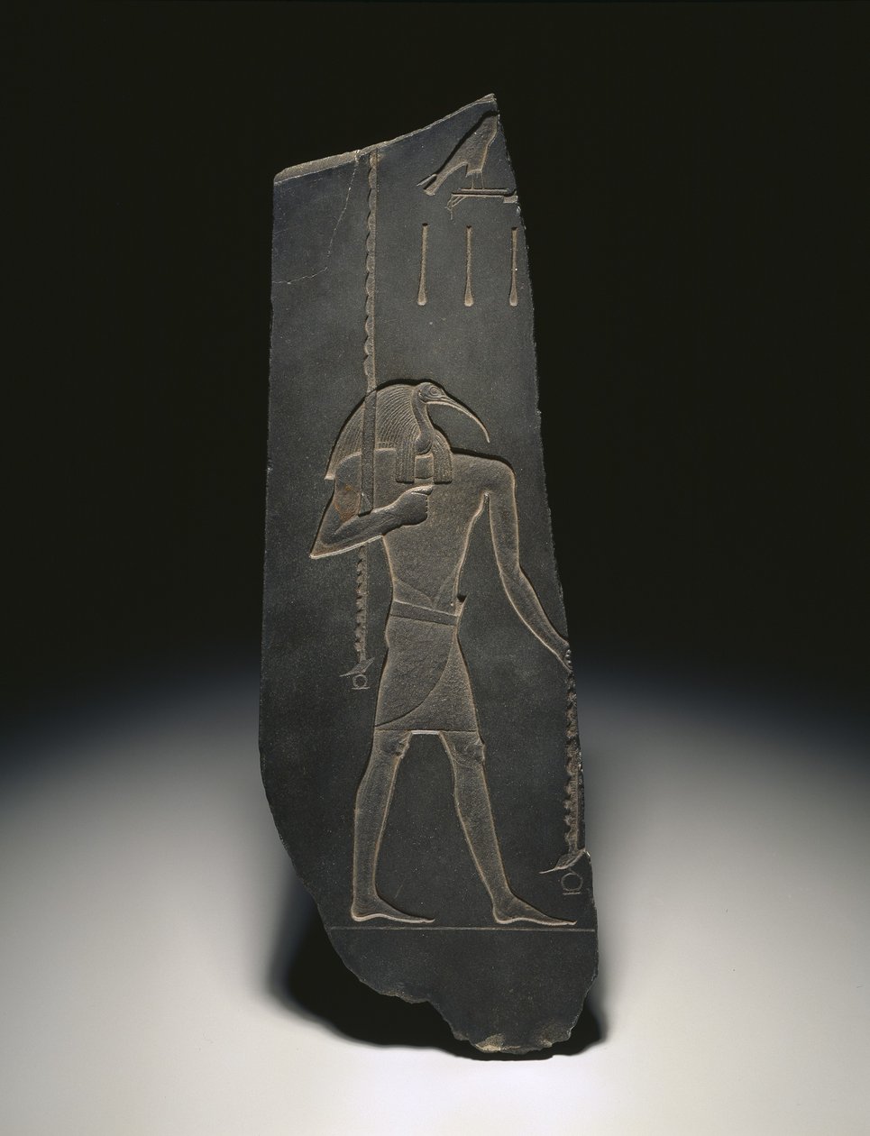 Thoth, a tanulás istene és az írástudók védőszentje, Kr. e. 663-525 (pala) alkotó: Egyptian 26th Dynasty
